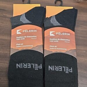 Pelerin Size L Black Outdoor Mountaineering Liner Socks